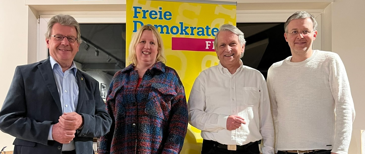 Who ist who? Von rechts nach links: Sebastian Steinzen, Michael Tack, Christine Dohmann, Heinz-Josef Thiel. 