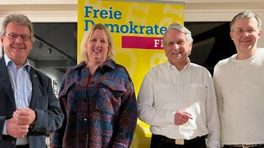 Who ist who? Von rechts nach links: Sebastian Steinzen, Michael Tack, Christine Dohmann, Heinz-Josef Thiel.